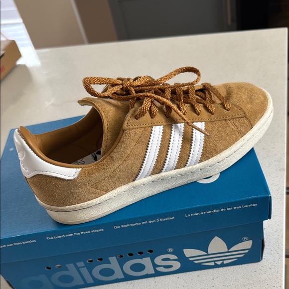 Adidas Tan Suede Sneakers - Picture 2 of 6